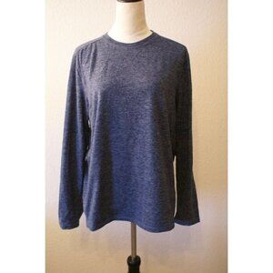 Men's Free Country Steel Blue Long Sleeved‎ Shirt Size Medium 38 40 Micro-Tech